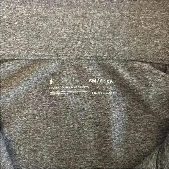 Under Armour Gray Long Sleeve Stretch Heatgear Full Zip Mock Neck Jacket Small - Picture 11 of 11